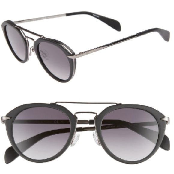 NWT! New in Box/Case! RAG AND BONE rag & bone 49mm Round Sunglasses Aviators main image 10